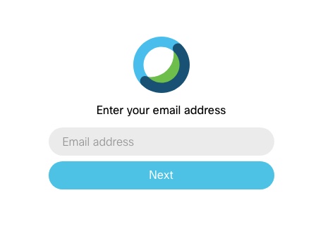CCCS Webex Enter Email Address Box